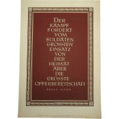 NSDAP propaganda poster, May 24-30, 1942