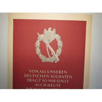 NSDAP weekly propaganda poster with quotes from speech of Reich leaders, 1942.. Espenlaub militaria