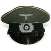 Wehrmacht Heer jalkaväen visiiri hattu matalille sotilasarvoille.