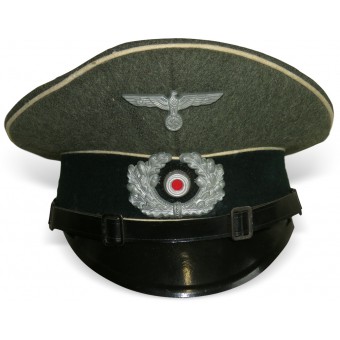 Wehrmacht Heer infantry visor hat for low ranks. Espenlaub militaria