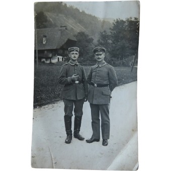 Foto från första världskriget av två tyska soldater. Espenlaub militaria