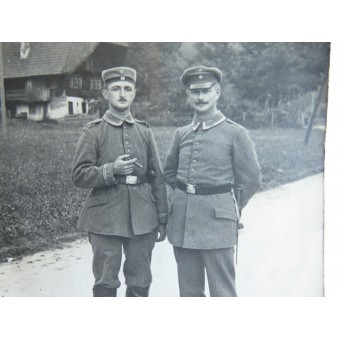 WW1 photo of two German soldiers. Espenlaub militaria