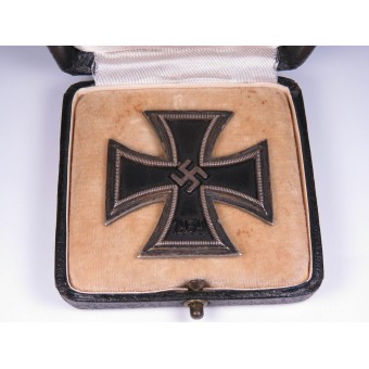1939 Eisernes Kreuz der Klasse 1 in einem Etui. Steinhauer & Lueck, Lüdenscheid. Espenlaub militaria