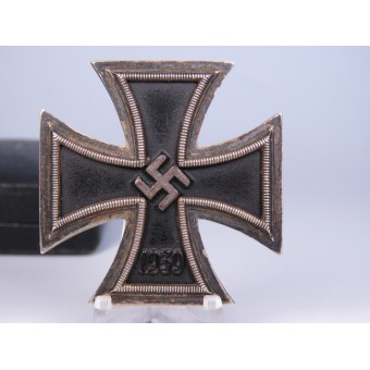 1939 Eisernes Kreuz der Klasse 1 in einem Etui. Steinhauer & Lueck, Lüdenscheid. Espenlaub militaria