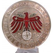 1939 Tirol Landesschiessen Shooting Award Medalj - Försilvrad stål