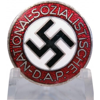 3rd Reich NSDAP member badge, M 1/100 RZM, by Werner Redo. Espenlaub militaria