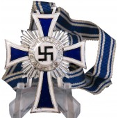 A.Hitler auf der Rückseite eingraviert Deutsches Mutterkreuz, 2 Klasse. Mattierte Versilberung