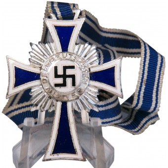 A.Hitler inscrit sur la croix mère allemande inverse, 2 classe. argenture givré. Espenlaub militaria