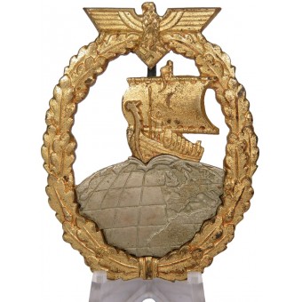 Badge of the Kriegsmarine auxiliary fleet Hilfskreuzer-Kriegsabzeichen - C.E. Juncker. Espenlaub militaria