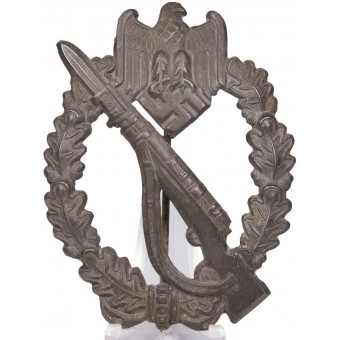 Infanteriets överfallsmärke. Franke, Dr. & Co Lüdenscheid. Zink, ihåligt. Espenlaub militaria