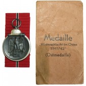 Medaille " Winterschlacht im Osten 1941/ 42" (Ostmedaille) Gustav Bremer