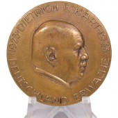 NSDAP Dietrich Eckart Médaille Deutschland Erwache 1923-1933
