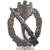 Schickle/Mayer design Infantry Assault Badge. Zink. Håla