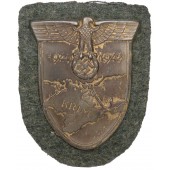 Schild für den Krimfeldzug 1941-1942. Zink