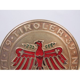 Standschützenverband Tirol-Vorarlberg, Gauleistungsabzeichen in Gold 1939. Espenlaub militaria