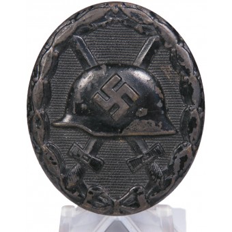 Verwundetenabzeichen 1939 in Schwarz. Die stamped iron. Espenlaub militaria