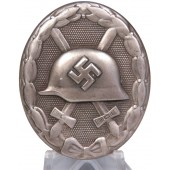 Wound badge 1939, silver. Buntmetall. No marking
