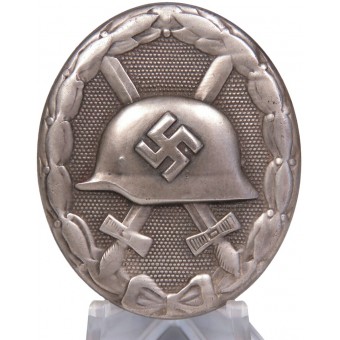 Wound badge 1939, silver. Buntmetall. No marking. Espenlaub militaria