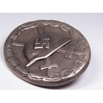 Wound badge 1939, silver. Buntmetall. No marking. Espenlaub militaria