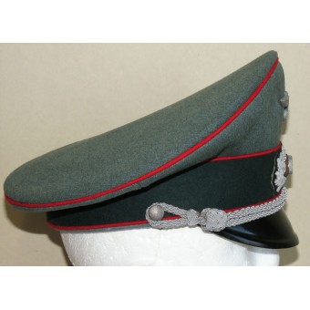 Gorra de oficial de la Wehrmacht - artillería. Peküro Stirndruckfrei. Espenlaub militaria