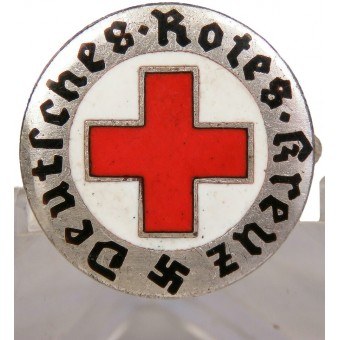 Badge dadhésion de la Croix-Rouge allemande du Troisième Reich. Sixième type. Espenlaub militaria