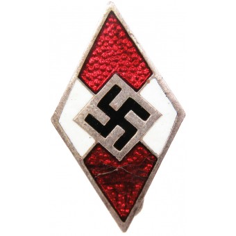 Badge de membre de la jeunesse Hitler M1 / ​​92RZM - Carl Wild-Hamburg. Espenlaub militaria