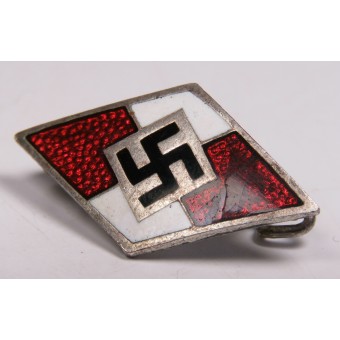 Badge de membre de la jeunesse Hitler M1 / ​​92RZM - Carl Wild-Hamburg. Espenlaub militaria