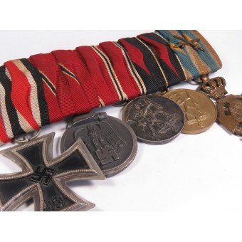 Medal bar of 5 awards of the participant of the Anschluss of Austria and the Czech Republic. Espenlaub militaria