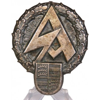 VERANSTALTUNGSABZEICHEN: SA-TREFFEN STUTTGART 1. VII. Distintivo 1934. Espenlaub militaria