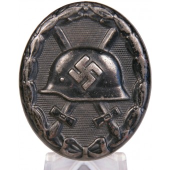 Badge de blessure en noir 1939, PKZ 126 - Eduard Hahn. Le fer. Espenlaub militaria