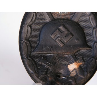 Distintivo di ferita in nero, 1939. Wilhelm Deumer. LDO L/11. Ferro da stiro. Espenlaub militaria