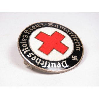 DRK Tyska Röda Korset Samariterbrosch. Espenlaub militaria