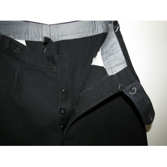 Montar pantalones en negro para Allgemeine SS, SS-VT, SSTV o NSKK. Espenlaub militaria