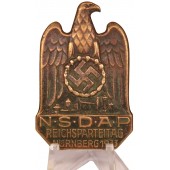 3e Rijk 1933 NSDAP Reichsparteitag Nürnberg Badge