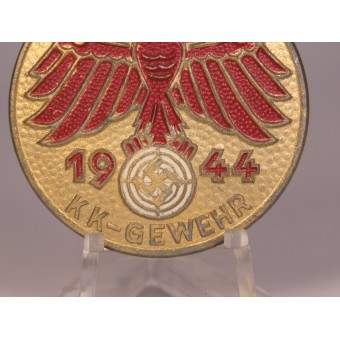 Gauleistungsabzeichen in Gold 1944  KK-Gewehr. Espenlaub militaria