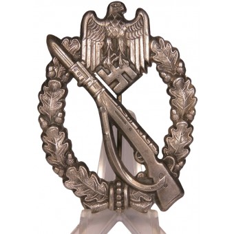 Jalkaväen rynnäkkömerkki hopeinen H, ontto. Espenlaub militaria