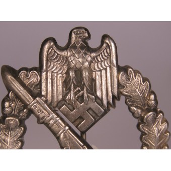 Infanteriets överfallsmärke i silver H, ihåligt. Espenlaub militaria
