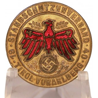 Standschützenverband 1940 Tirol Vorarlbergin ampumakilpailun kultainen palkinto. Espenlaub militaria