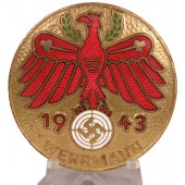 Золотой знак победителя соревнований по строевой службе в 1943 году тирольского народного ополчения