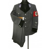 Casacca ufficiale della Difesa Aerea del Reich RLB e pantaloni di servizio nel grado di Luftschutzführer