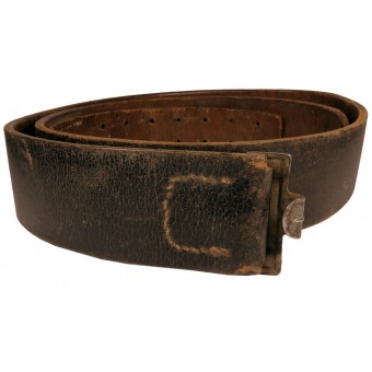 The German leather combat belt of the Wehrmacht or Waffen-SS. Eastern front. Espenlaub militaria