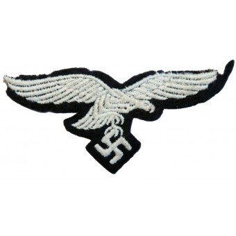 Águila de la Luftwaffe en la base de fieltro, dañada por la polilla. Espenlaub militaria