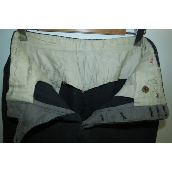 Pantalones de la Luftwaffe para suboficiales u oficiales superiores. Soldado comprado. Espenlaub militaria