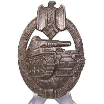 Bronze Panzer Assault Badge Karl Wurster. Espenlaub militaria