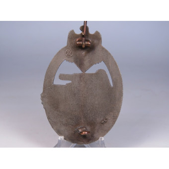 Bronze Panzer Assault Badge Karl Wurster. Espenlaub militaria