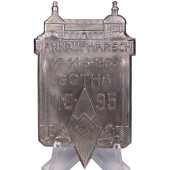 Commemorative badge - Bannaufmarsch HJ 95, Gotha 1936