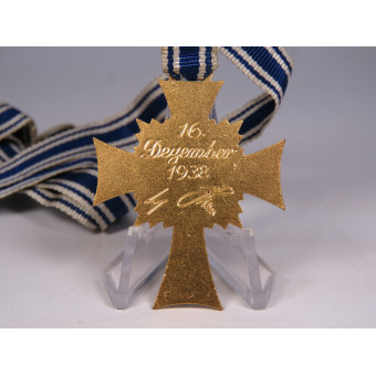 Ehrenkreuz der Deutschen Mutter in Gold, в идеальном состоянии. Espenlaub militaria