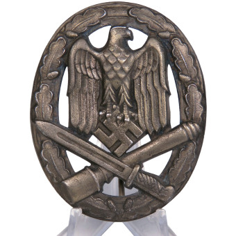 General Assault Badge,Deep pan, 1.30.1 Variant. Espenlaub militaria