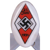 HJ Treffen 21. Juni 1934 – Keramikabzeichen