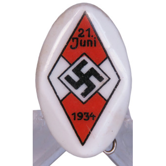 HJ Treffen 21. Juni 1934 – Keramikabzeichen. Espenlaub militaria